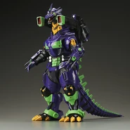 Godzilla vs Evangellion Toho 30cm series Godzilla Type 3 Kiryū Heavy Arms 2002 Edition: EVA-01 Color.