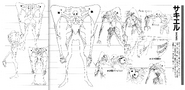 Lineart Settei for Neon Genesis Evangelion.