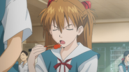 Asuka eating (Rebuild)