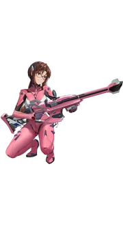 Mari wields the Long-range Precision Rifle