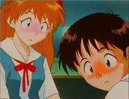 Shinji Asuka blush (ep 17)