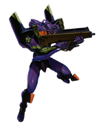 Artwork of Evangelion Unit-01.