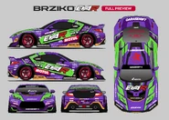 EVA RT Unit-01 GARASI DRIFT BRZ at 2025 D1GP Indonesia Series.