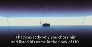 Reference to the Book of Life.