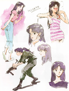 Illustration by Yoshiyuki Sadamoto featured in Neon Genesis Evangelion Proposal