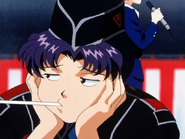 Misato in the meeting of Jet Alone