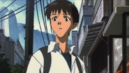 Shinji waiting for Misato (Rebuild) 01