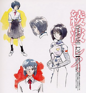 Rei Ayanami's proposal artwork, known as "Yui Ichijō".