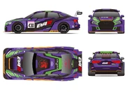 EVA RT Unit-01 Audi RS3 LMS (エヴァRT初号機Audi RS3 LMS?) in 2024 Super Taikyu Series.