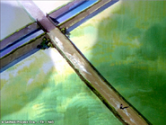 Shinji walks along a country-path that is in the form of a cross in the original series