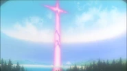 Evangelion Unit-02's reactivation accompanied with an energy cross in The End of Evangelion