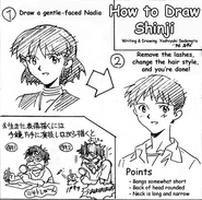 "How to Draw Shinji" based on a character, Nadia