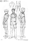CONCEPT R3 Ibuki Hyuga Aoba 1.jpg (440 kio) Concept art de Maya Ibuki, Makoto Hyuga et Shigeru Aoba par Yoshiyuki Sadamoto