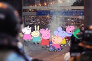 Peppa pig五人以上暴動罪