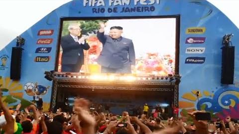 브라질 2014 - North Korea wins the group stage on World Cup - 북조선 Subtitles 자막