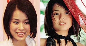 胡杏兒（左）與蒼井空