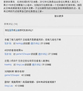 20120707-LX.jpg (48 KB) 有部分網民在劉翔出事之後,幸災樂禍。