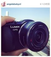 Angelababy擅自把Panasonic的LUMIX相機新型號照片透過Instagram公開，結果惹來官非。