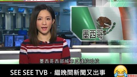 啦閪甩？TVB無綫新聞記者駱文捷錯讀墨西哥城市變爆粗 2017Jan8
