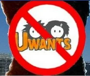 關於反對Uwants網站的改圖。