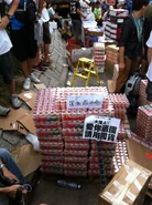 在第一日行動中，水貨客被「狙擊」遺下大批益力多