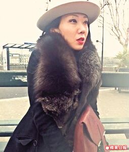 03ec3p40n.jpg (54 KB) 卓韻芝上載一張自己披着狐狸皮草的照片,結果捱轟。