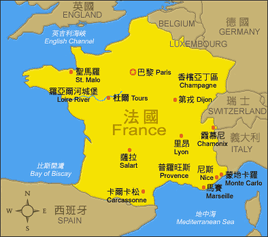 Map france