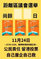 2019年區議會選舉投票文宣