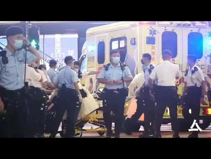 【7.1】持刀刺警男子受傷被送上擔架_期間須接受心外壓-2