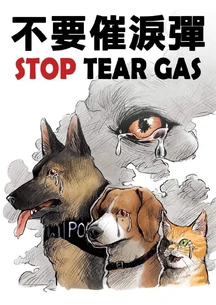 8月30日「香港動物醫護界向催淚彈說不」集會文宣