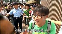 被電視台拍下反中言論2