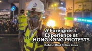 Hong Kong Protests My Experience Behind RIOT POLICE lines