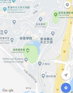 「Google地圖」上搜尋中大位置一度出現「香港暴徒中文大學」