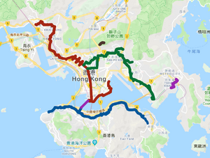 8月23日人鏈香港之路實際路線