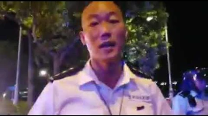 元朗八鄉分區指揮官李漢民回應記者