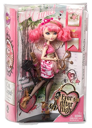 Ever After High Princess C.A. Cupid Birthday Ball Doll Wings Shoes Necklace