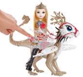 Ever after high dragon games apple white doll and braebyrn dragon top