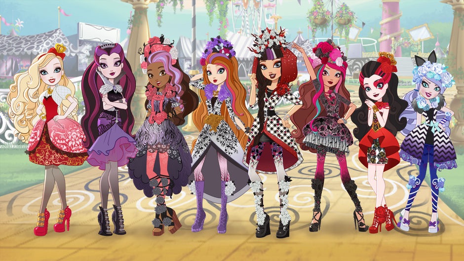 Ever After High Characters Coloring Page