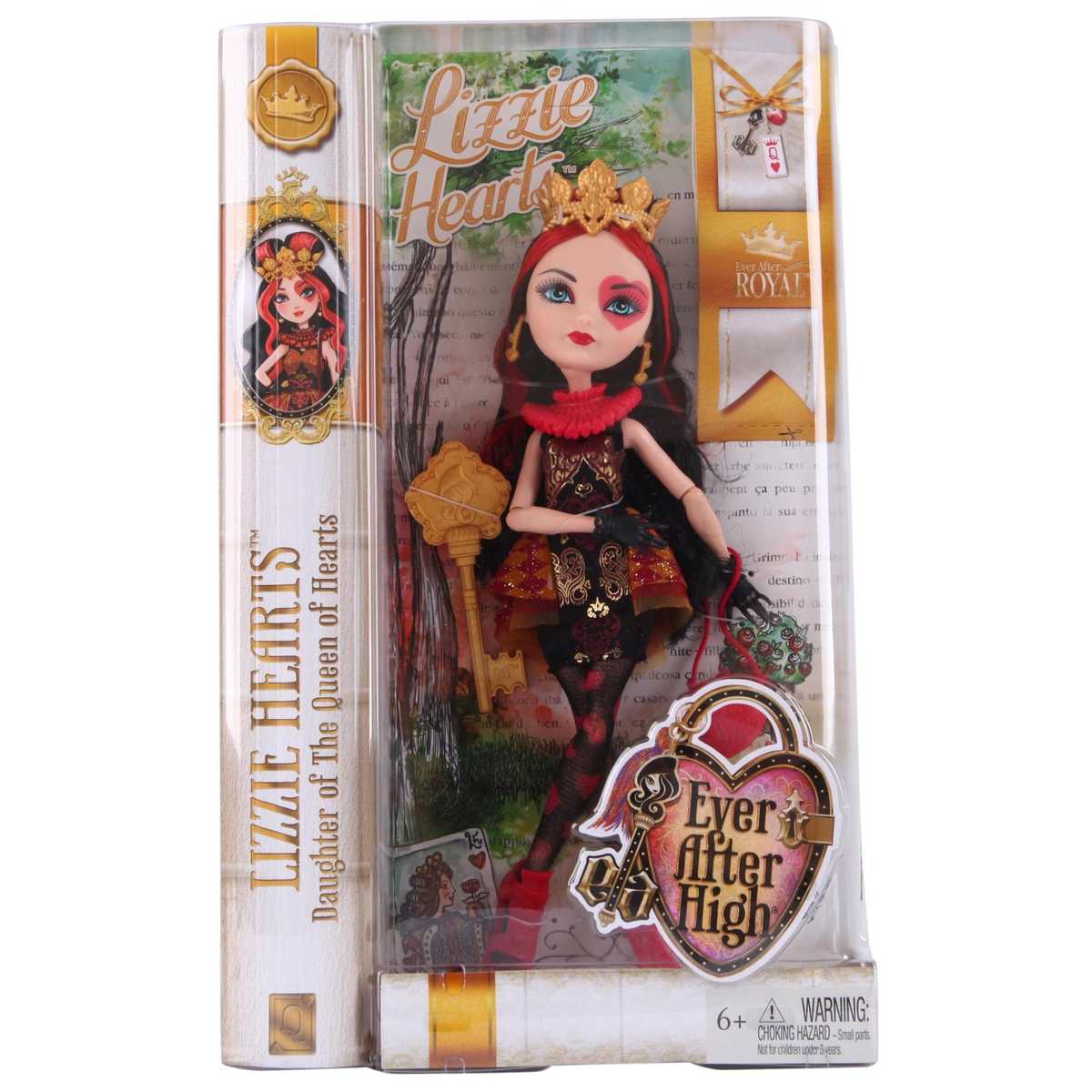 Ever After High Doll Lizzie Hearts 1st Chapter Gold Crown