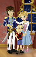 Miriam, Charlie, and Flinnigan in the only known picture of all three characters, from Miriam's box