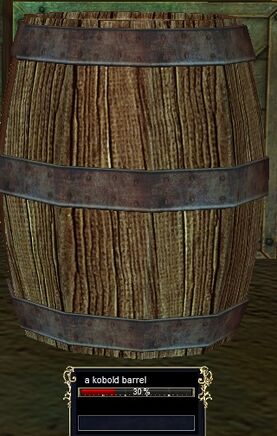 A kobold barrel