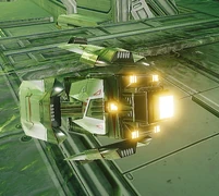 A Colonial drone in a derelict station