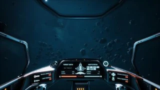 The cockpit view in an Interceptor.