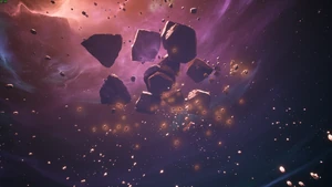 Glowing Asteroid Cluster