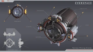 Mining Drone concept art