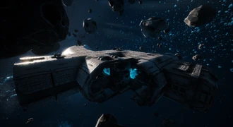 Another fairly large station with forcefields