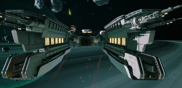 Destroyer with open weak points