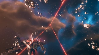 Sniper Drone targeting the player.