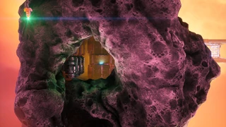 Vault hidden inside asteroid