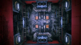 Hidden Area final room with 2 Secured Containers with a Mainframe Component